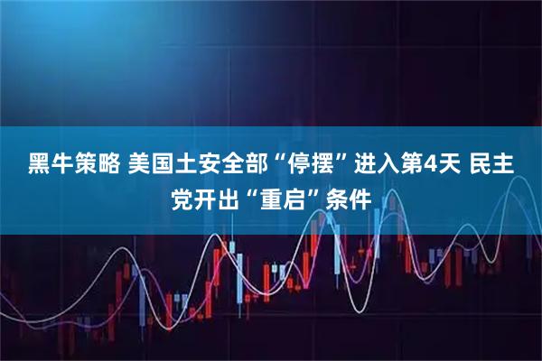 黑牛策略 美国土安全部“停摆”进入第4天 民主党开出“重启”条件
